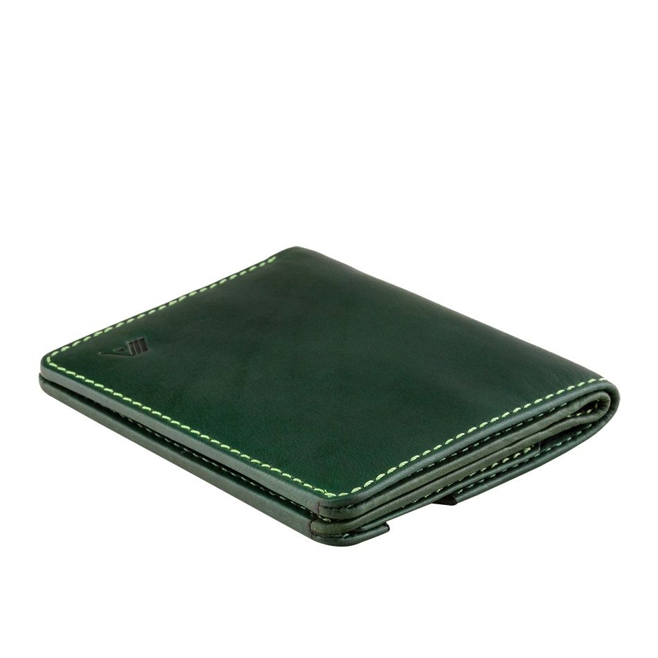 A-SLIM Leather Wallet Chikara - Green